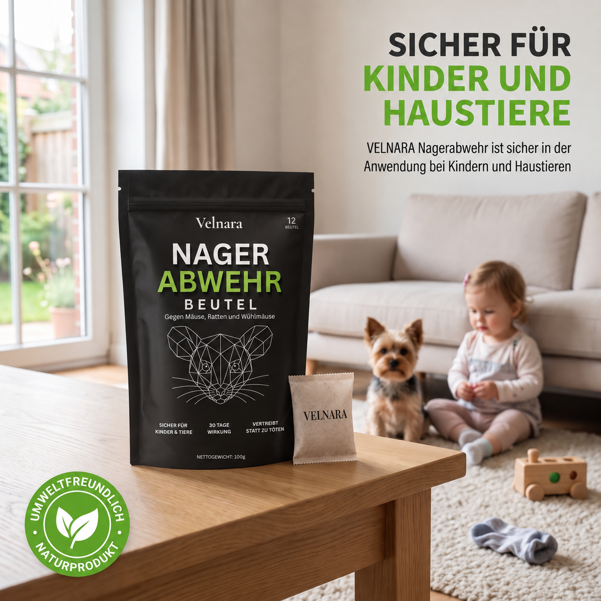 Nagerabwehr-Beutel